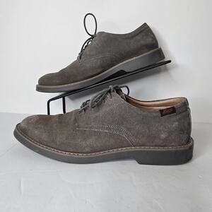 G.H. Bass & Co Mens Pasadena Grey Leather Suede Shoes SZ 8W No Insoles Office‎